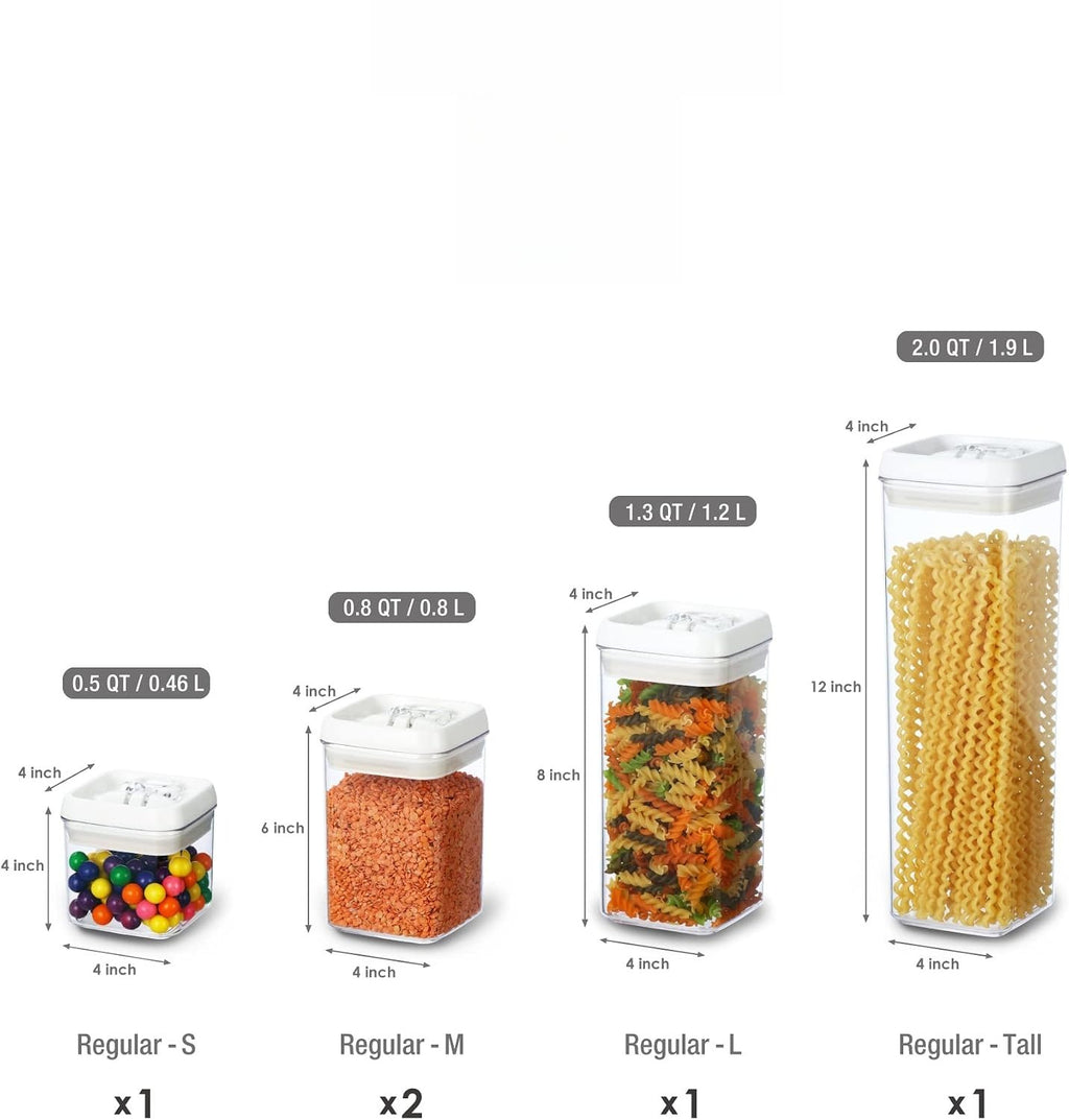 Airtight Acrylic Kitchen Canister Set