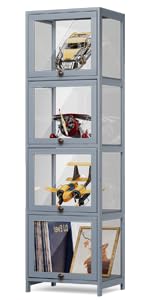 4‑Tier Acrylic Display Storage Cabinet