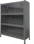Steel Glass‑Door Display Storage Cabinet