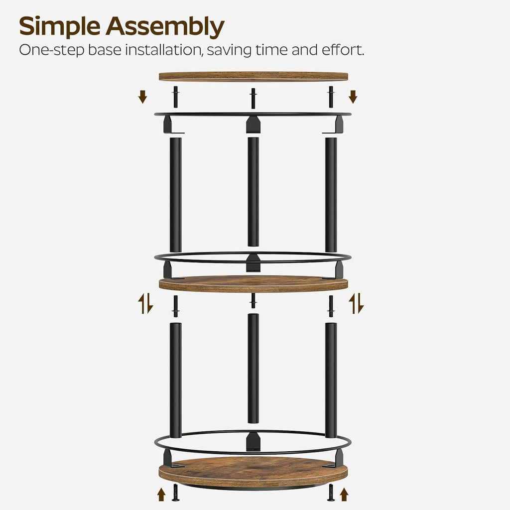 3‑Tier Rotating Kitchen Spice Organizer