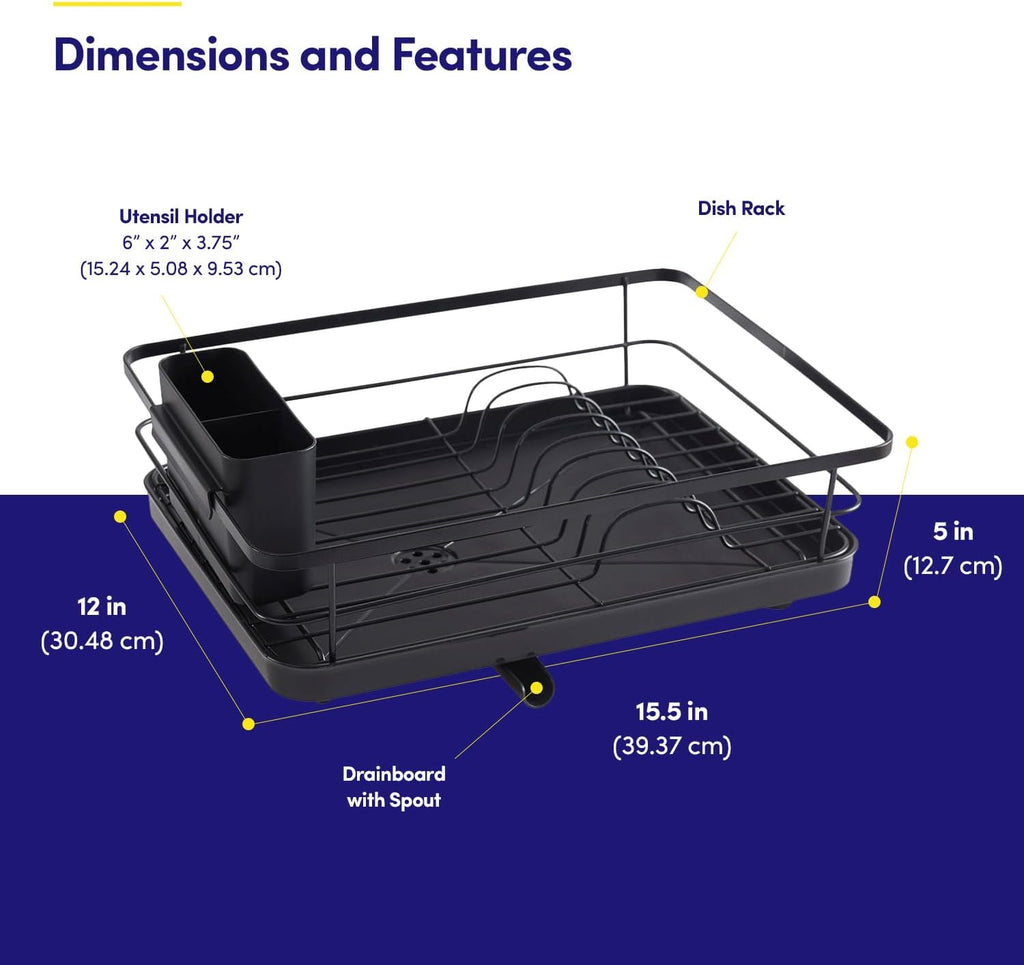 Kitchen Dish Drainer Rack Accessory Set