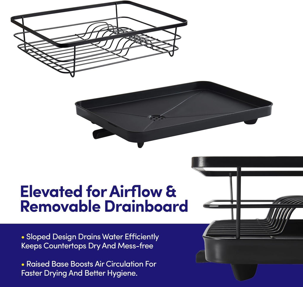 Kitchen Dish Drainer Rack Accessory Set