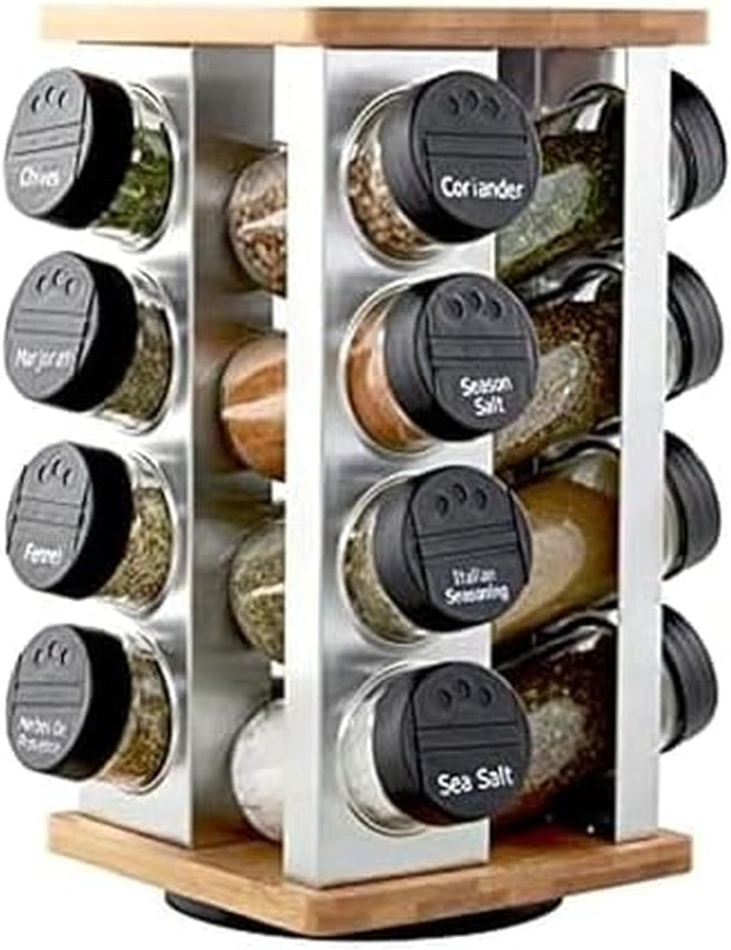 Revolving Countertop Spice Rack Organizer