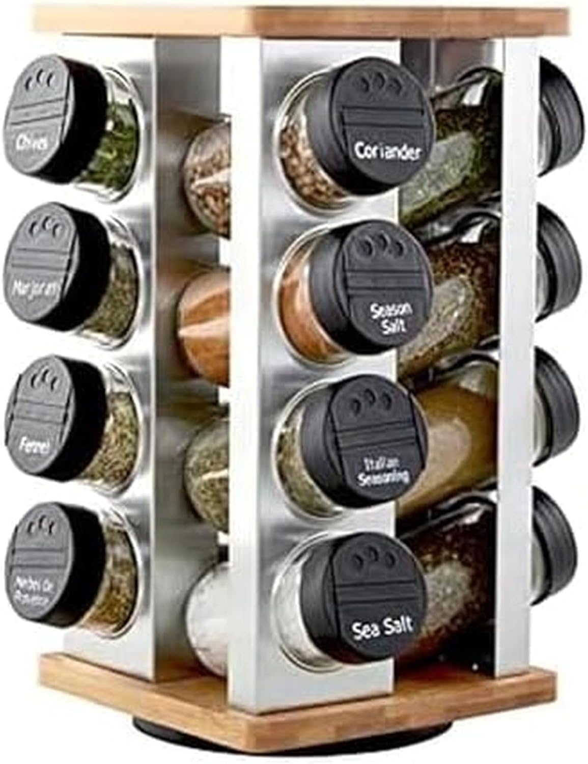 Revolving Countertop Spice Rack Organizer
