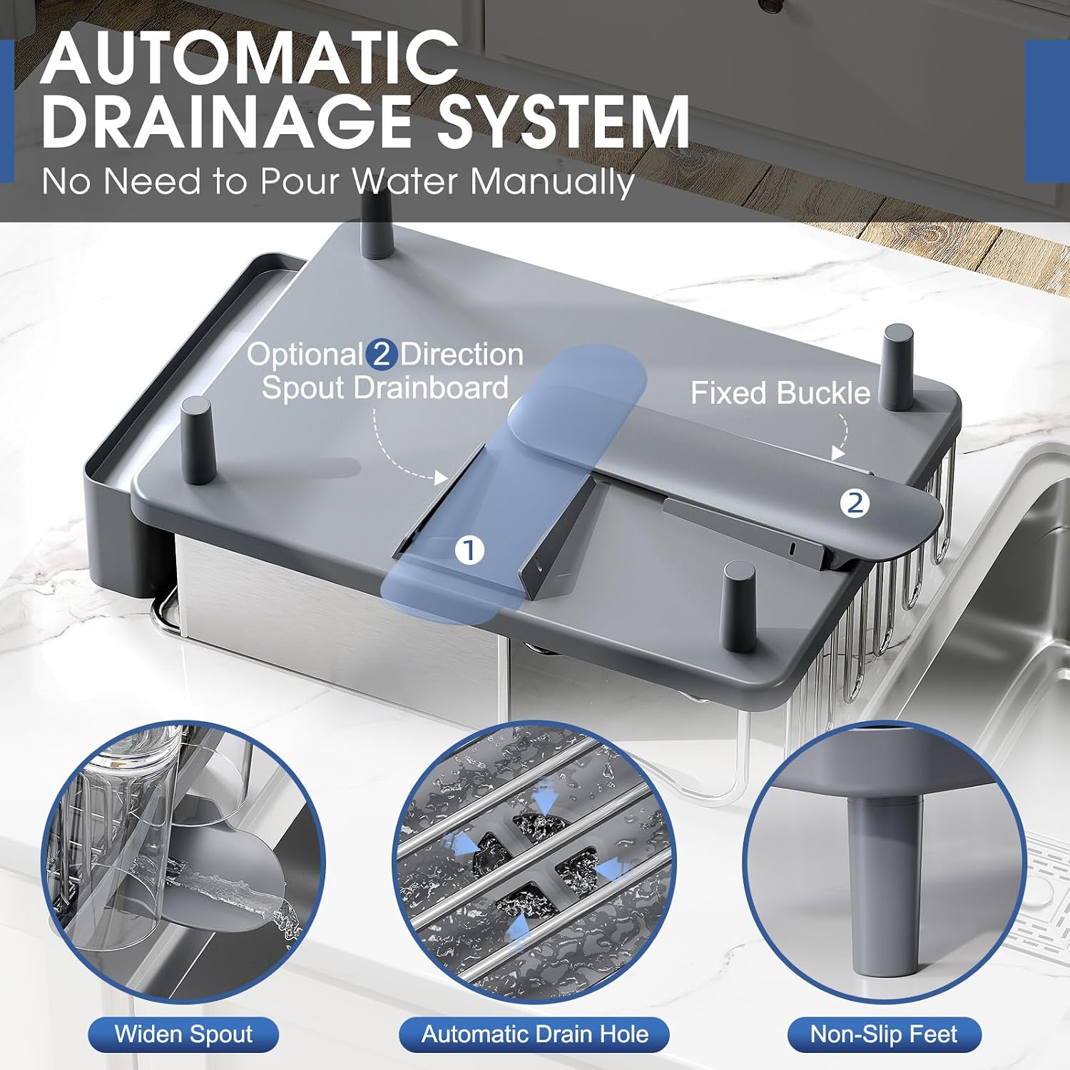 Stainless Steel Kitchen Dish Drying Rack