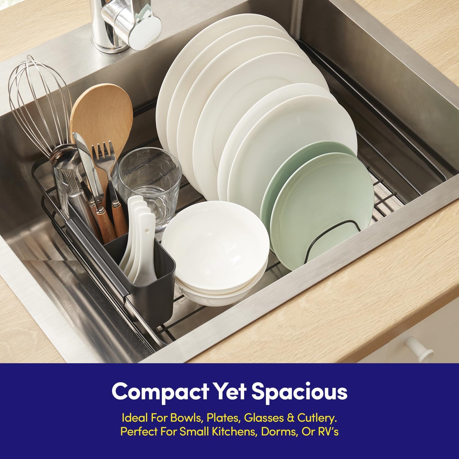 Kitchen Dish Drainer Rack Accessory Set