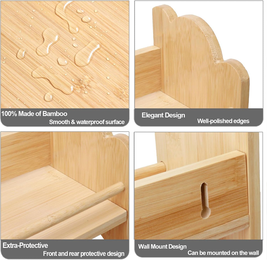 Bamboo 3‑Tier Kitchen Spice Organizer