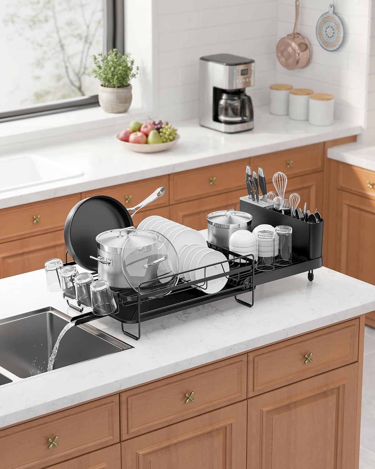 Extendable Stainless‑Steel Dish Drying Rack