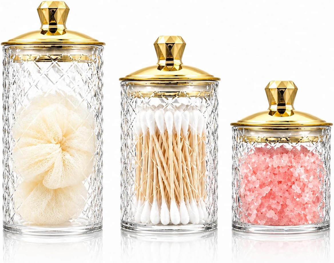 Clear Airtight Acrylic Storage Jars Set