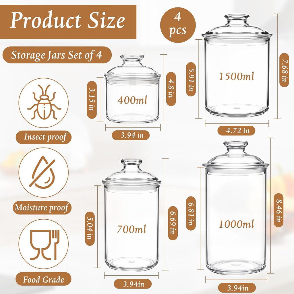 Acrylic Cookie Candy Jars With Lids