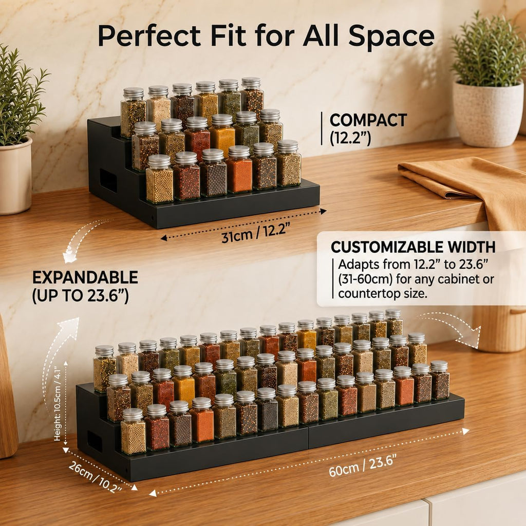 Expandable Metal Kitchen Spice Organizer