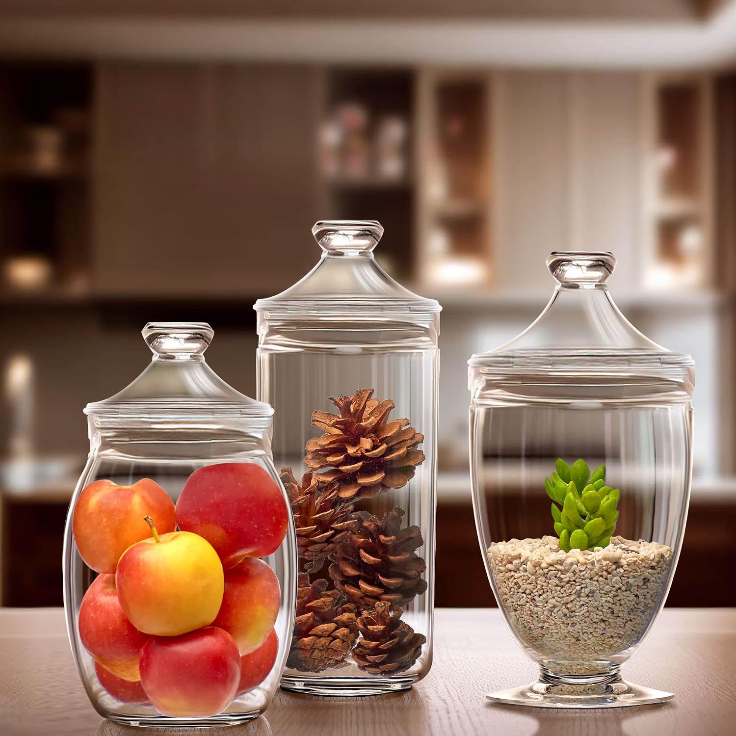 Acrylic Bathroom Apothecary Jar Set