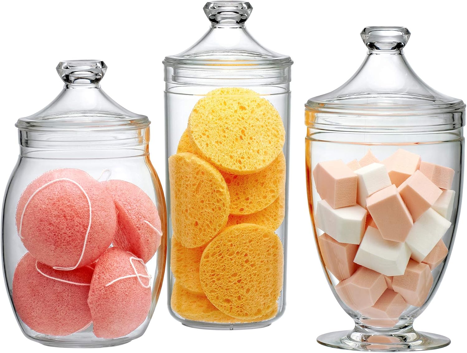 Acrylic Bathroom Apothecary Jar Set