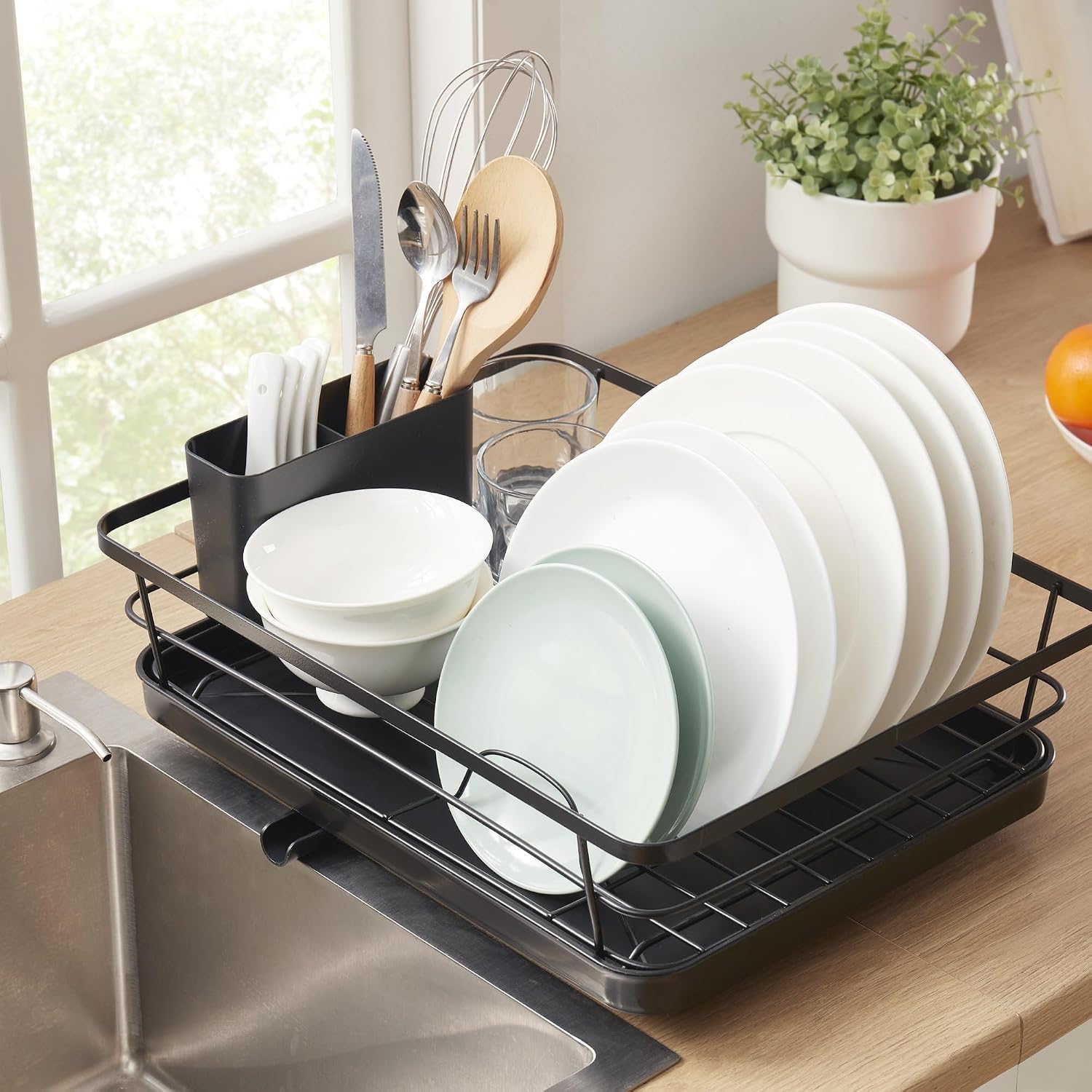Kitchen Dish Drainer Rack Accessory Set