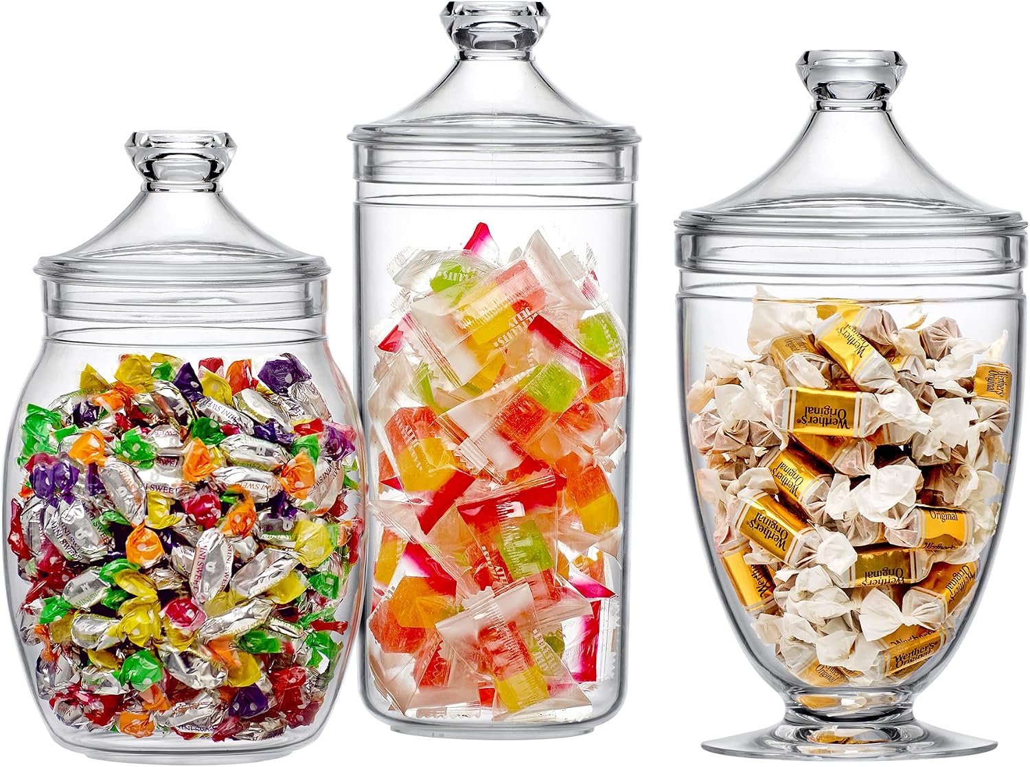 Acrylic Bathroom Apothecary Jar Set