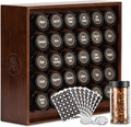 Wood Countertop Spice Rack Organizer Set