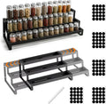 Expandable 3‑Tier Metal Spice Organizer