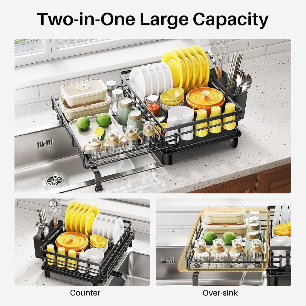 Stainless Steel Expandable Dish Drying Rack