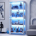 LED Glass Curio Display Storage Cabinet