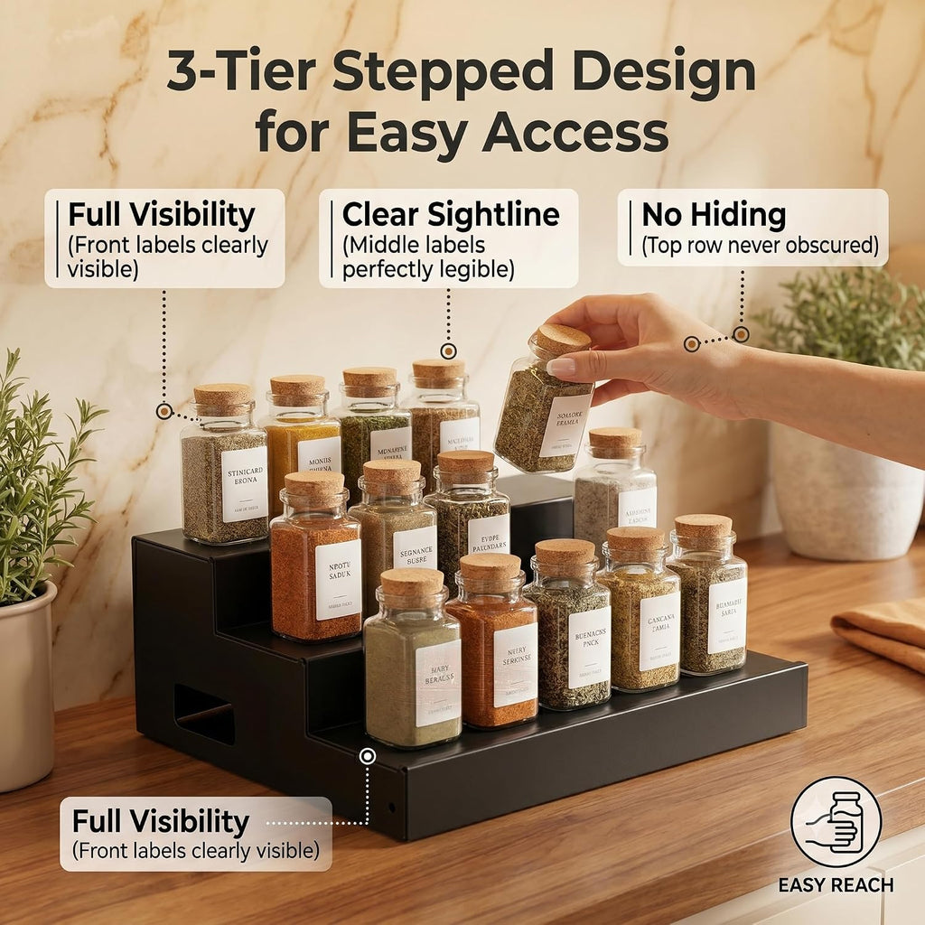 Expandable Metal Kitchen Spice Organizer