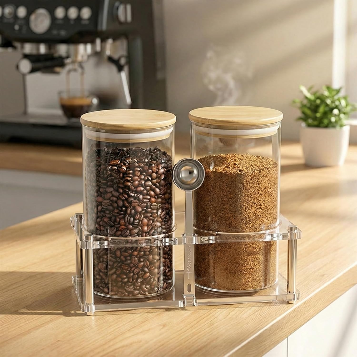 Airtight Acrylic Kitchen Canister Set